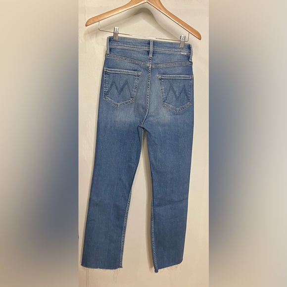 MOTHER HW Rider Ankle Fray Jeans in Party Like a Pirate - Picture 7 of 10